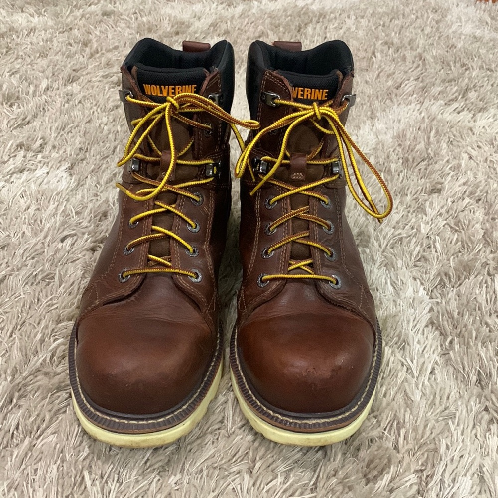 Wolverine Dura Shocks Boots I-90- Size 12 - Brown